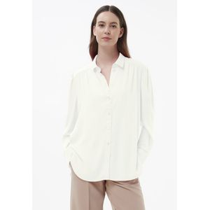 Blouse lange mouwen Van Peter Hahn wit