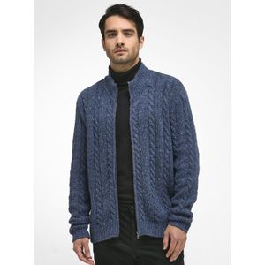 Vest in kabelbreisel Van Louis Sayn blauw