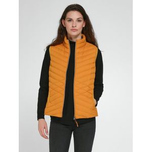 Donzen bodywarmer deelbare ritssluiting Van Peter Hahn geel