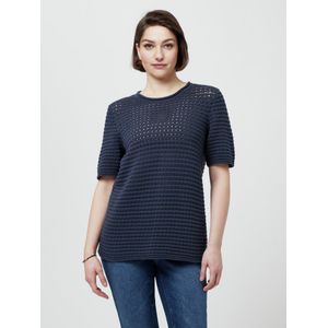 Trui ronde hals Van Anna Aura blauw