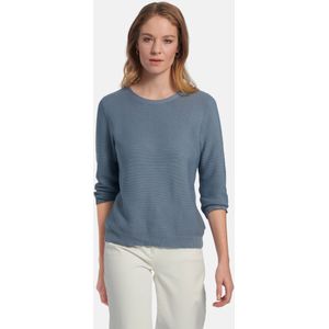 Trui ronde hals 100% SUPIMA® katoen Van Peter Hahn blauw