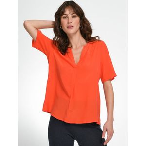 Blouse korte mouwen Van Peter Hahn rood