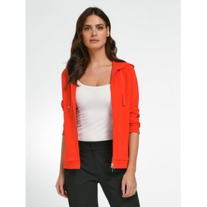 Sweatvest capuchon en lange raglanmouwen Van Joop! rood