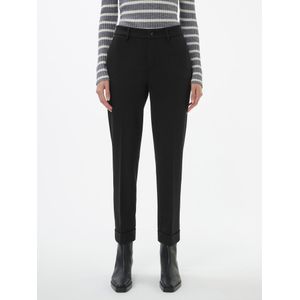 Enkellange broek Van Peter Hahn zwart