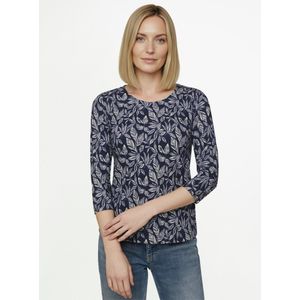 T-shirt ronde hals Van Peter Hahn blauw