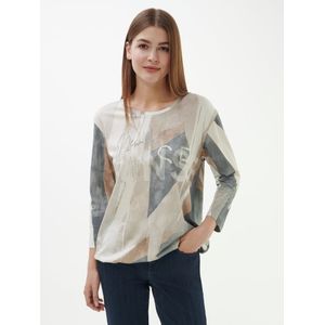 Shirt ronde hals Van Rabe beige
