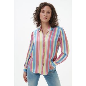 Blouse lange mouwen Van Peter Hahn multicolour