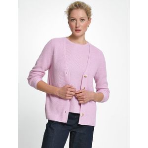 Vest zijde en kasjmier Van include roze