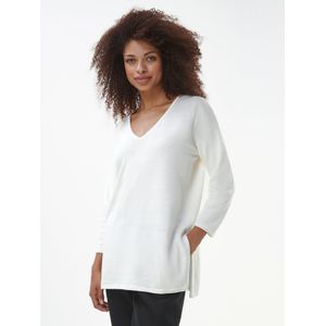 Trui V-hals Van Peter Hahn wit