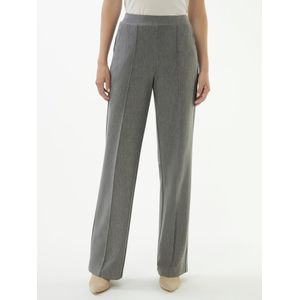 Wide Fit broek Van Peter Hahn grijs