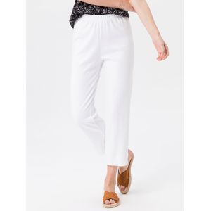 7/8-comfortbroek Ruth Van Green Cotton wit
