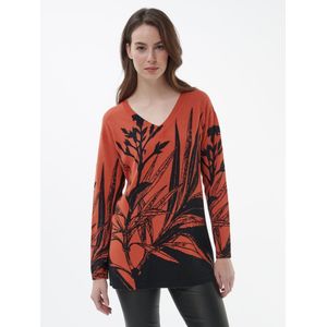 Trui V-hals en lange mouwen Van Peter Hahn zwart