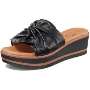 Leren slippers Van Peter Hahn zwart