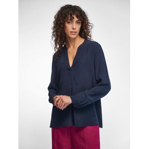 Blouse lange mouwen Van Peter Hahn blauw