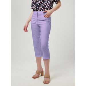 Comfort Fit capribroek Van Peter Hahn paars