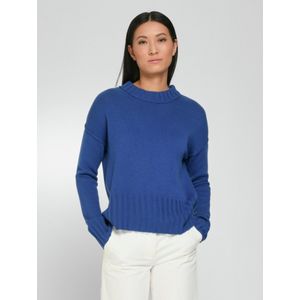 Trui ronde hals en lange mouwen Van Peter Hahn blauw
