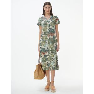 Jersey jurk Maria Van Green Cotton beige