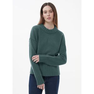 Trui ronde hals en lange mouwen Van Peter Hahn turquoise