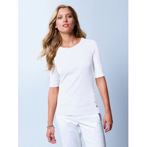 Shirt ronde hals model Velvet Van Bogner wit
