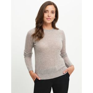 Trui ronde hals Van Peter Hahn beige