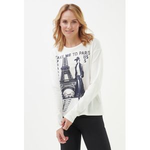 Shirt ronde hals Van Monari wit