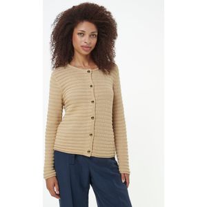 Vest een ronde hals Van Peter Hahn beige