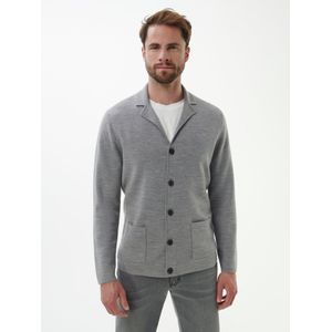 Tricotblazer reverskraag Van Louis Sayn grijs