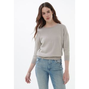 Trui ronde hals 100% SUPIMA-katoen Van Peter Hahn grijs