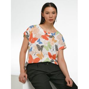 Blouseshirt vlinderprint Van Anna Aura multicolour