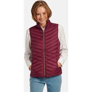 Donzen bodywarmer deelbare ritssluiting Van Peter Hahn pink