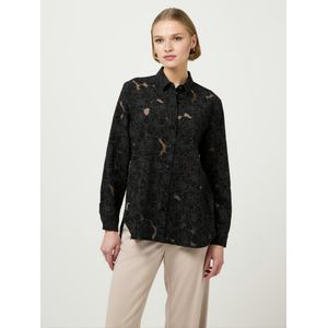 Blouse Van Peter Hahn zwart