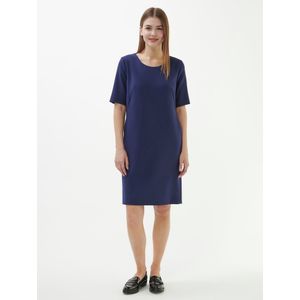 Jurk korte mouwen Van Fadenmeister Berlin blauw