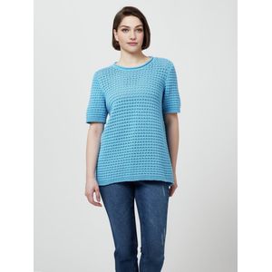 Trui ronde hals Van Anna Aura blauw