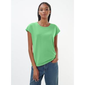 Shirt ronde hals Van Peter Hahn groen