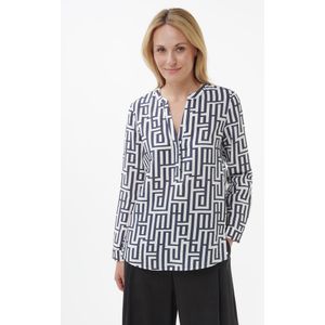 Blouse lange mouwen Van Peter Hahn blauw