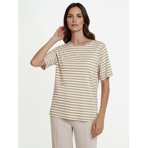 T-shirt ronde hals Van Bogner beige