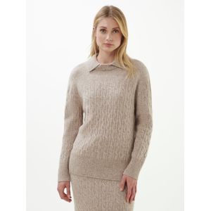 Trui lange mouwen Van Peter Hahn beige