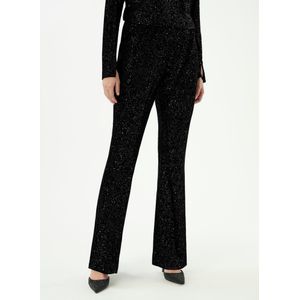 Fluwelen ‘flared’-broek Van Riani zwart