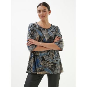 Shirt ronde hals Van Anna Aura blauw