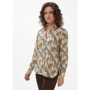 Blouse lange mouwen Van Peter Hahn beige