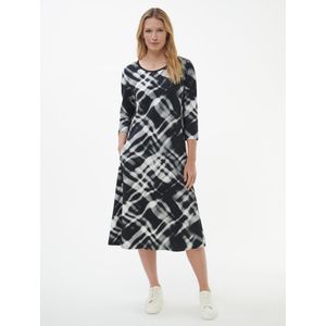 Jersey midi-jurk Van BASLER zwart