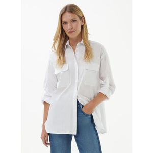 Lange blouse Van Monari wit