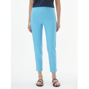 Enkellange broek pasvorm Sylvia Van Peter Hahn blauw