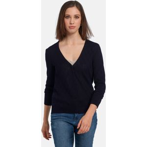 Vest 100% SUPIMA®-katoen lange mouwen Van Peter Hahn blauw