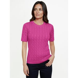 Trui ronde hals Van Peter Hahn pink