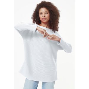 Trui een bateauhals Van Peter Hahn wit