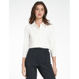 Jersey blouse 3/4-mouwen Van Peter Hahn wit