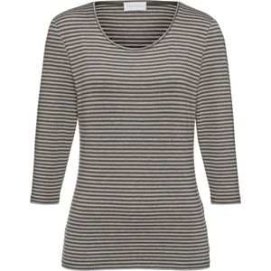 Shirt ronde hals en 3/4-mouwen Van Peter Hahn bruin