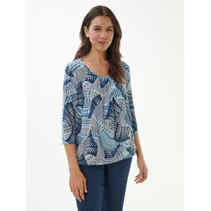 Shirt een ronde hals Van Anna Aura blauw