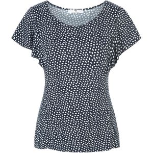 Shirt ronde hals Van Peter Hahn blauw